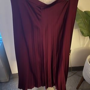 J.Crew Pleated pull-on midi skirt- PLUS SIZE